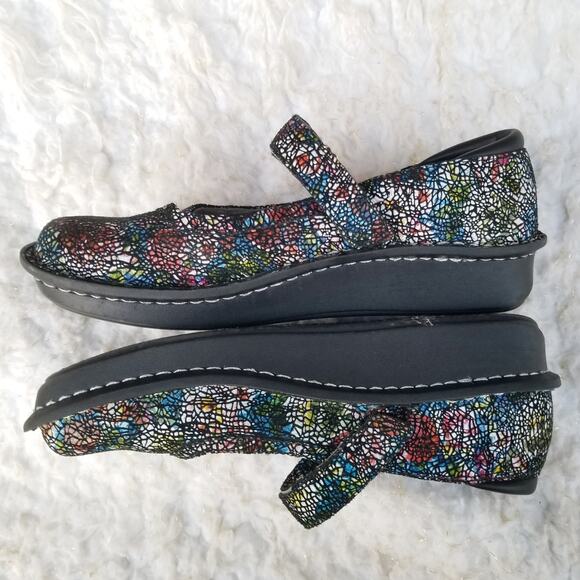 Rainbow Mosaic Mary Janes Alegria Size EU 37 US 7-7.5 Belle Cathedral Bel 391 - Picture 12 of 13